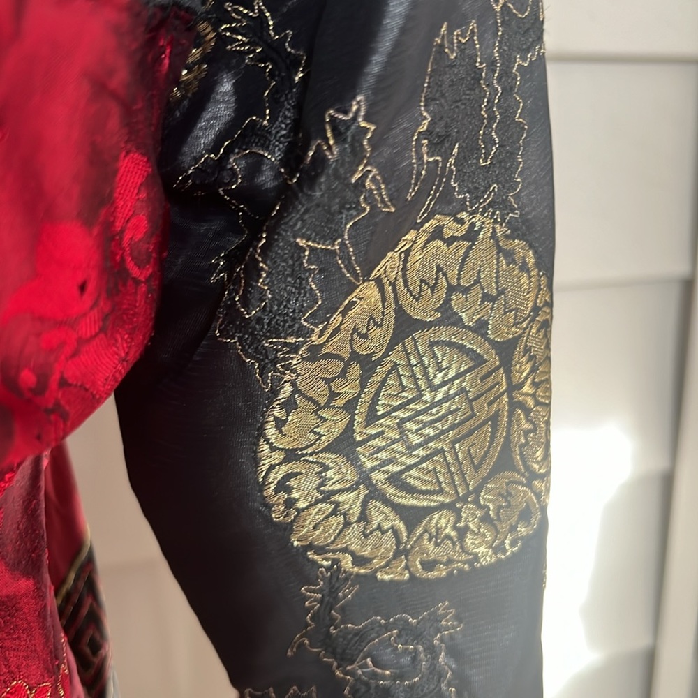 Chico’s Patchwork Asian Style Jacket Size 0 - image 8